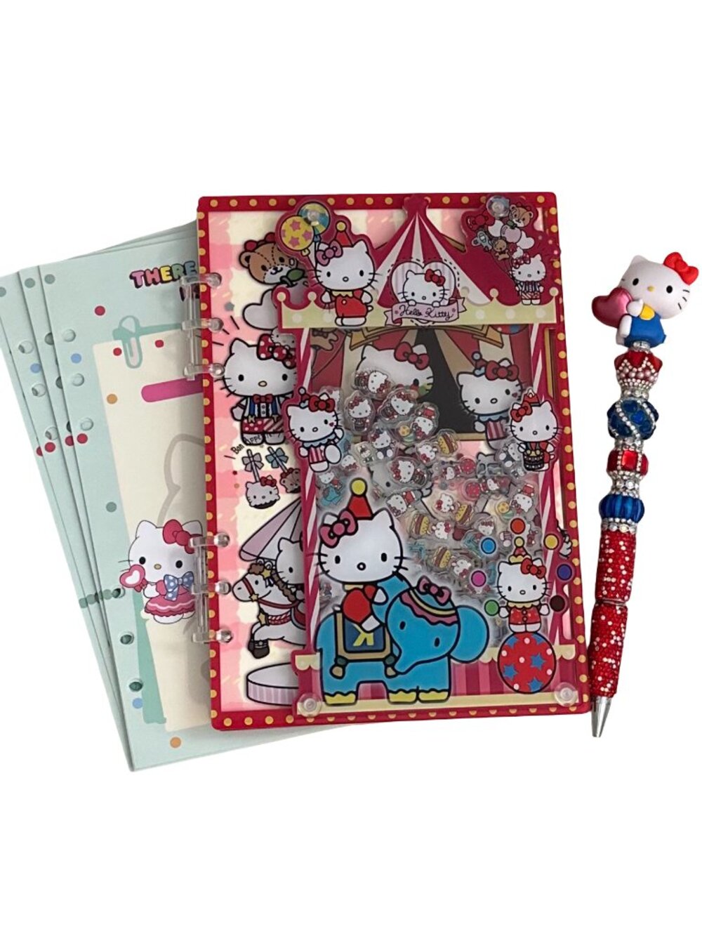 Hello Kitty Acrylic Shaker Notebook Bundle - Picture 2 of 11